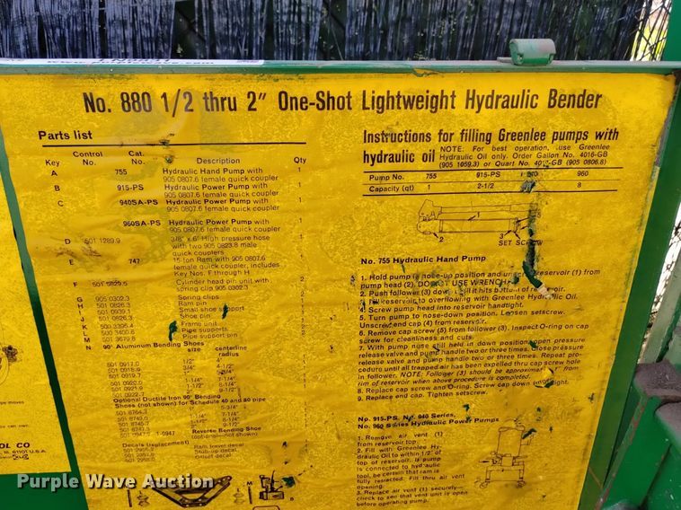 image for item LN9831 Greenlee  tools