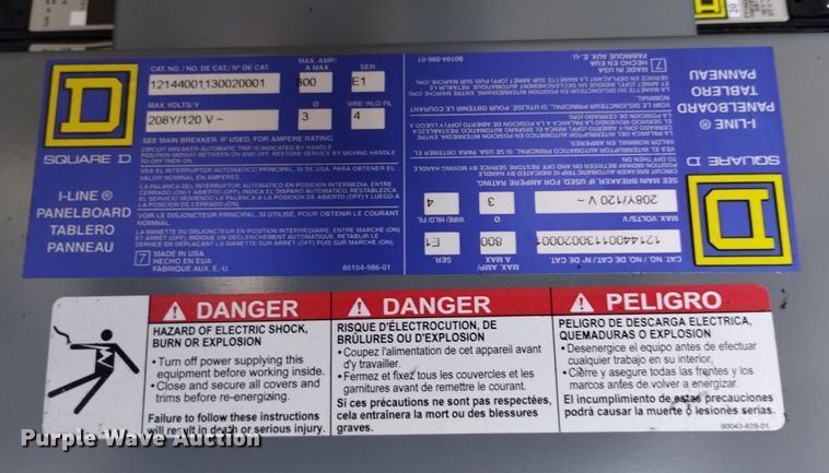image for item LN9833 (2) Square D breaker boxes