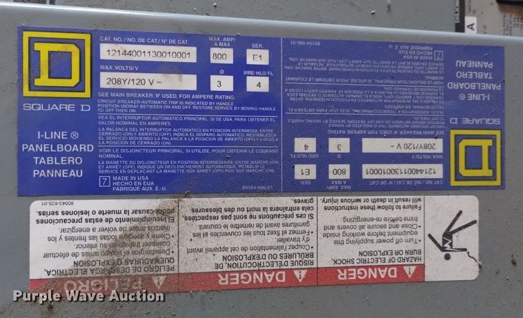 image for item LN9833 (2) Square D breaker boxes