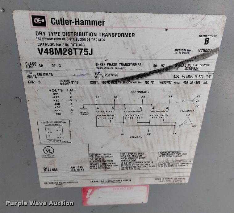 image for item LN9834 (2) transformers