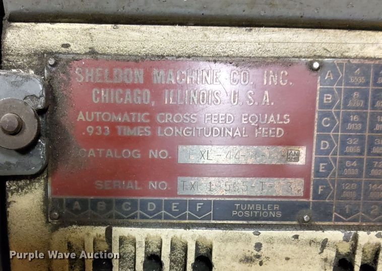 image for item LN9842 Sheldon XL-44-B-DC  lathe