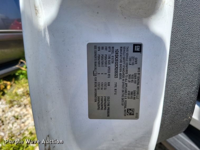 image for item LS9748 2012 Chevrolet Tahoe Police  SUV