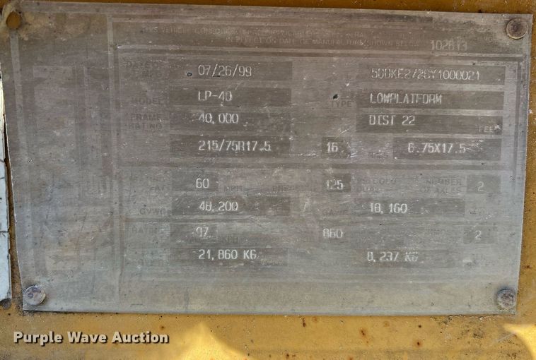 image for item LU9780 Kalyn Siebert LP-40  equipment trailer