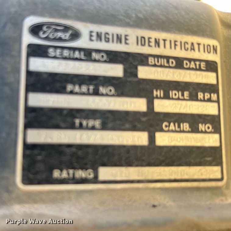 image for item LU9782 1991 Ford F800F  dump truck