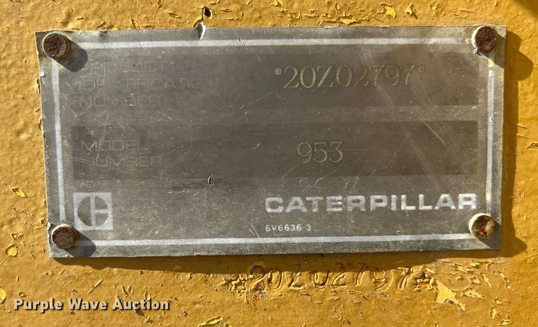 image for item LU9784 1989 Caterpillar 953  track loader