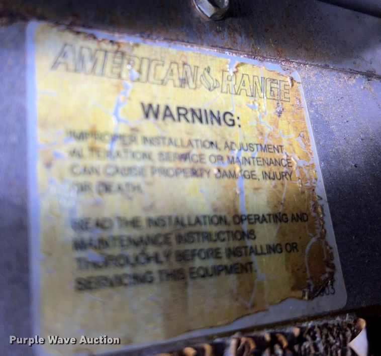 image for item LU9797 American Range  double oven