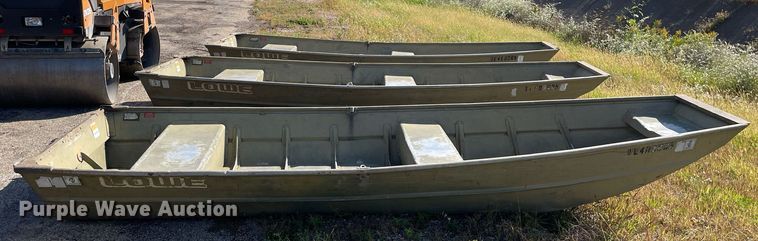 image for item LV9913 (3) 1991 Lowe 14 Delta Jon boats