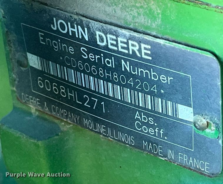 image for item MG9494 John Deere 6615  MFWD tractor