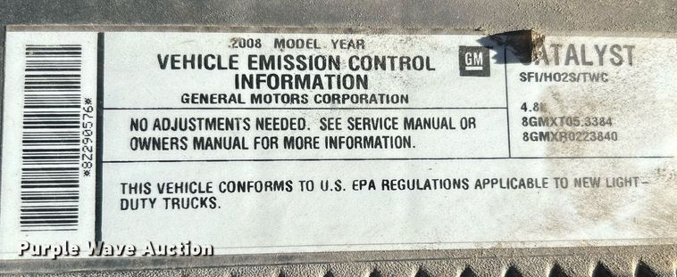 image for item MG9986 2008 Chevrolet Silverado 1500  pickup truck