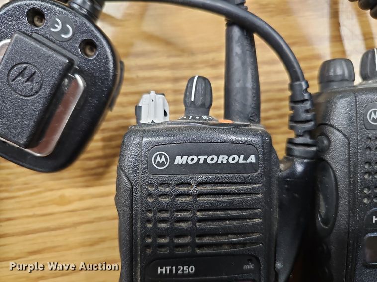 image for item MH9374 (3) Motorola HT1250 handheld radios