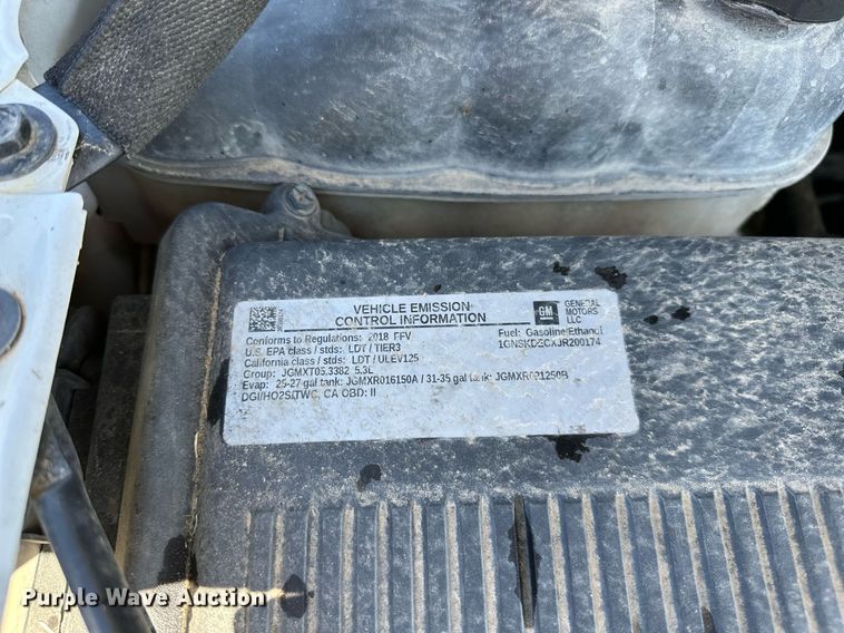 image for item NQ9315 2018 Chevrolet Tahoe Police  SUV