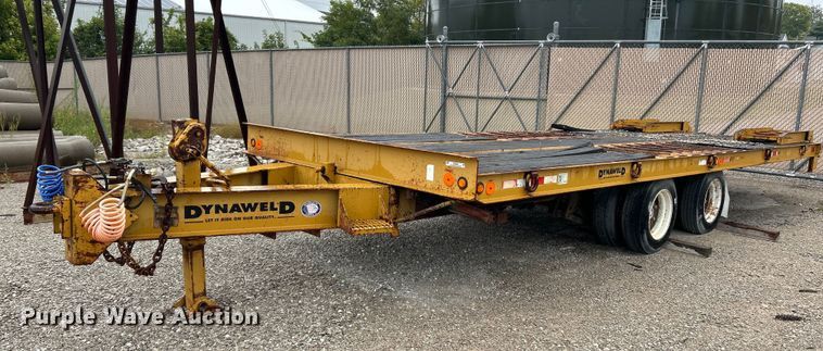 image for item NQ9900 1996 Dynaweld  tilt deck equipment trailer