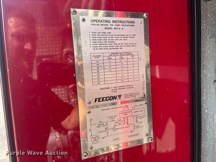 image for item NX9834 1994 Pierce Arrow  fire truck