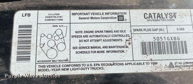 image for item NX9868 1999 Chevrolet Express 1500  van