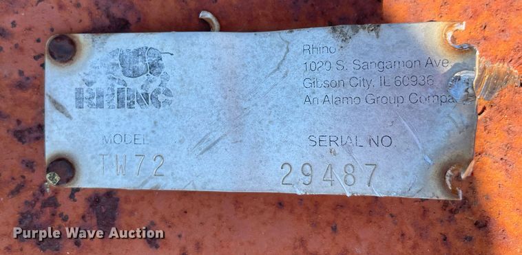 image for item NY9960 Rhino TW72  rotary mower