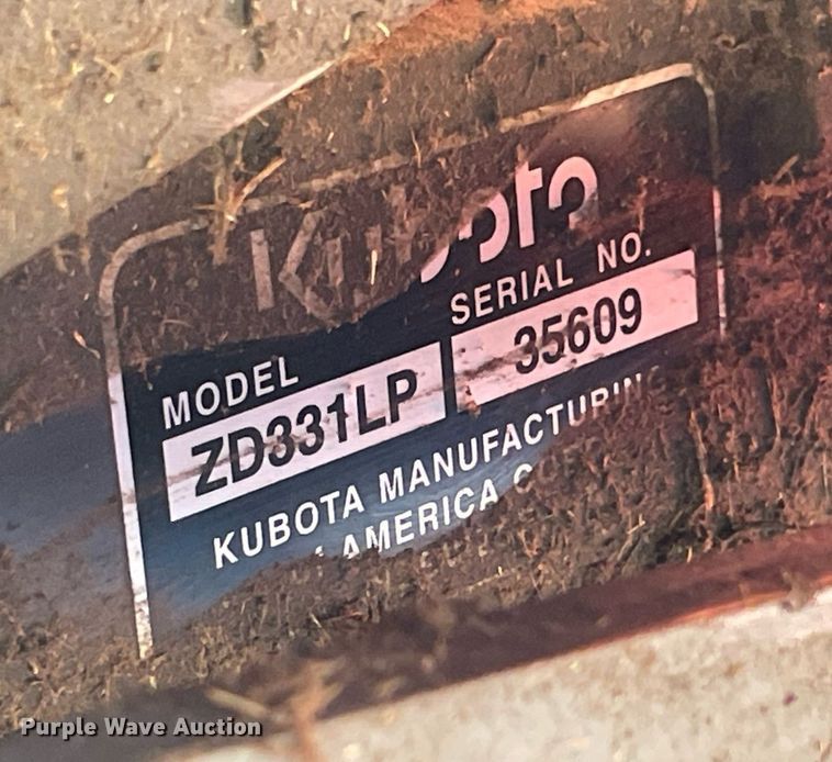 image for item NY9971 Kubota ZD331LP  ZTR lawn mower