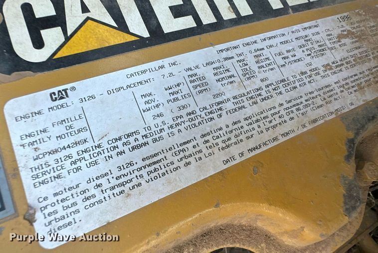 image for item OC9512 1998 Chevrolet C7500  truck cab and chassis