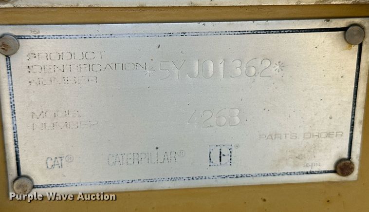 image for item OC9514 1994 Caterpillar 426B  backhoe