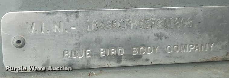 image for item OF9508 2003 Blue Bird  school bus