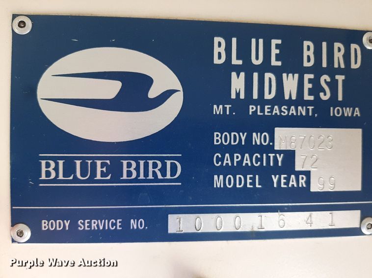 image for item OF9509 1999 Blue Bird  school bus