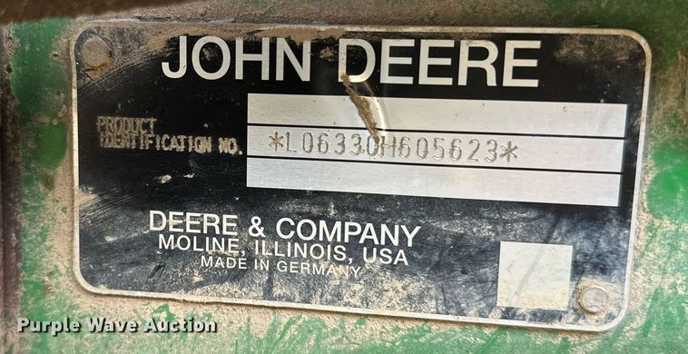 image for item OG9173 2009 John Deere 6330  MFWD tractor