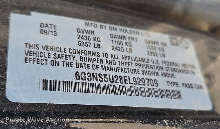 image for item OG9474 2014 Chevrolet Caprice  Police