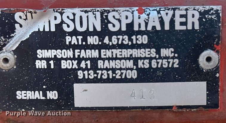 image for item DH1878 Simpson  sprayer