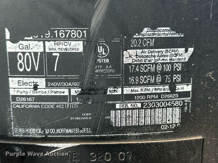 image for item DH1881 Air compressor