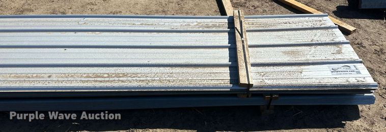 image for item DH1893 (76) sheets of 22' 6" L x 36"W metal siding/roofing