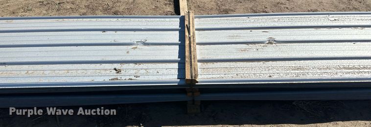 image for item DH1893 (76) sheets of 22' 6" L x 36"W metal siding/roofing