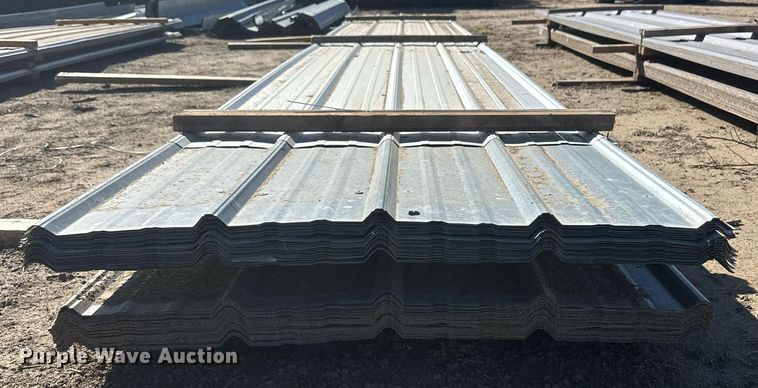 image for item DH1893 (76) sheets of 22' 6" L x 36"W metal siding/roofing