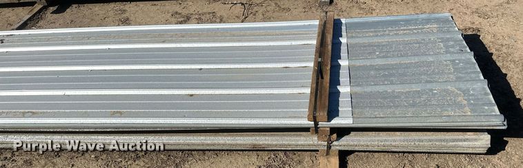 image for item DH1893 (76) sheets of 22' 6" L x 36"W metal siding/roofing