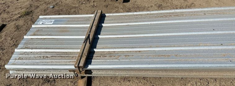 image for item DH1893 (76) sheets of 22' 6" L x 36"W metal siding/roofing