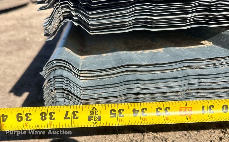 image for item DH1893 (76) sheets of 22' 6" L x 36"W metal siding/roofing