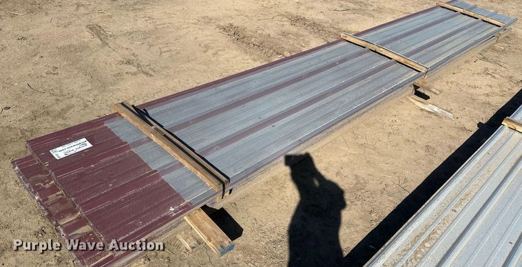 image for item DH1894 (73) sheets of 20' 9" L x 36" W metal siding/roofing