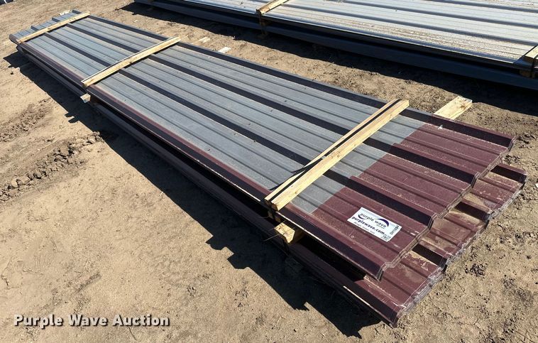 image for item DH1894 (73) sheets of 20' 9" L x 36" W metal siding/roofing