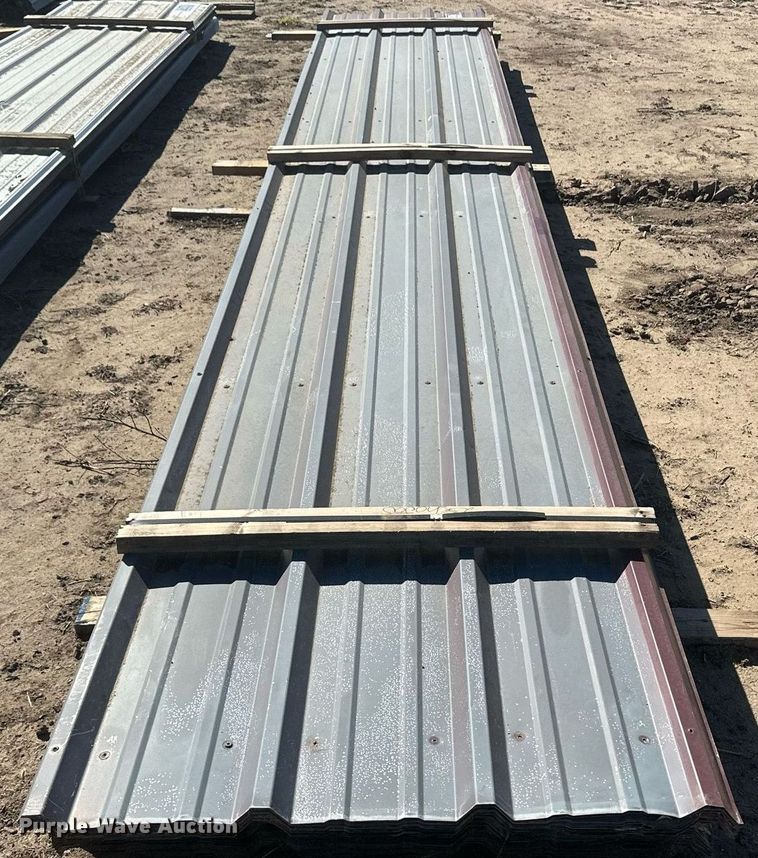 image for item DH1894 (73) sheets of 20' 9" L x 36" W metal siding/roofing