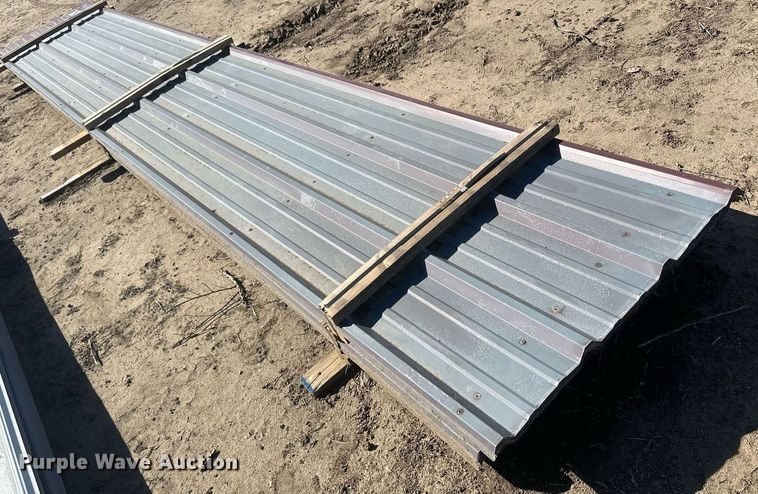 image for item DH1894 (73) sheets of 20' 9" L x 36" W metal siding/roofing