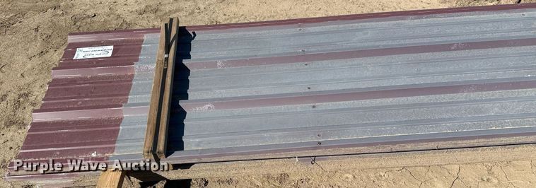 image for item DH1894 (73) sheets of 20' 9" L x 36" W metal siding/roofing