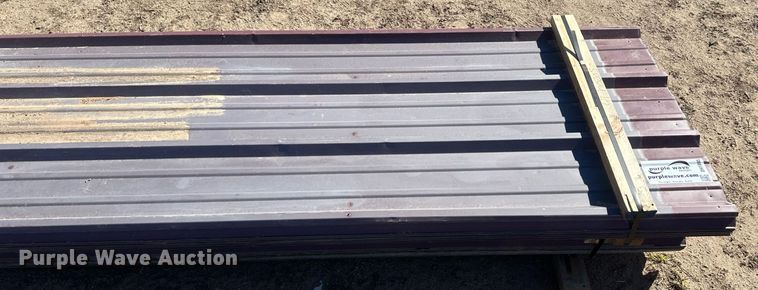 image for item DH1895 (91) sheets of 20'L x 36" W metal siding/roofing