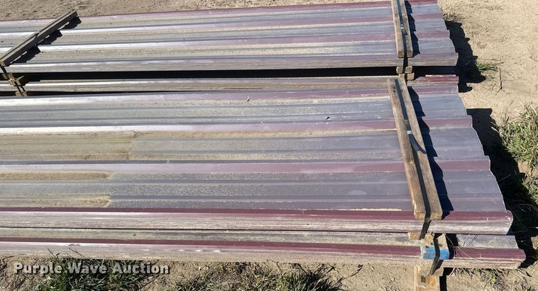 image for item DH1895 (91) sheets of 20'L x 36" W metal siding/roofing