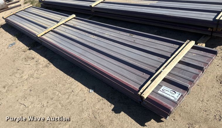 image for item DH1896 (73) sheets of 20' L x 36" W metal siding/roofing