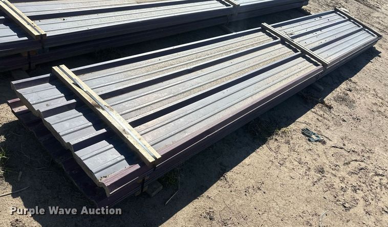 image for item DH1896 (73) sheets of 20' L x 36" W metal siding/roofing