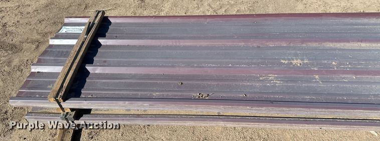 image for item DH1896 (73) sheets of 20' L x 36" W metal siding/roofing