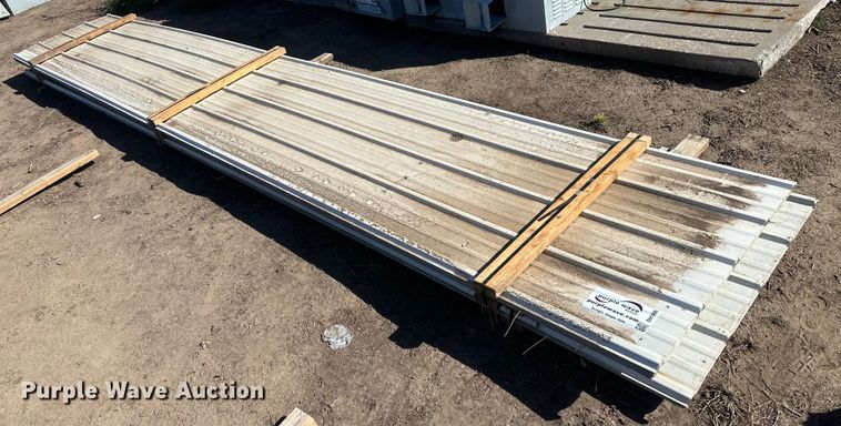 image for item DH1906 (53) sheets of 20'L x 36"W metal siding/roofing