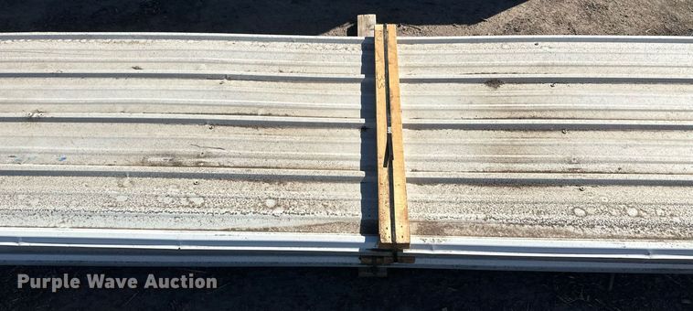 image for item DH1906 (53) sheets of 20'L x 36"W metal siding/roofing