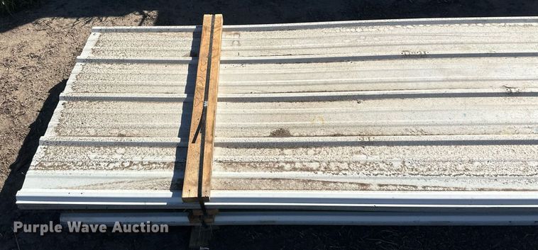 image for item DH1906 (53) sheets of 20'L x 36"W metal siding/roofing