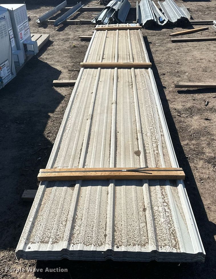 image for item DH1906 (53) sheets of 20'L x 36"W metal siding/roofing