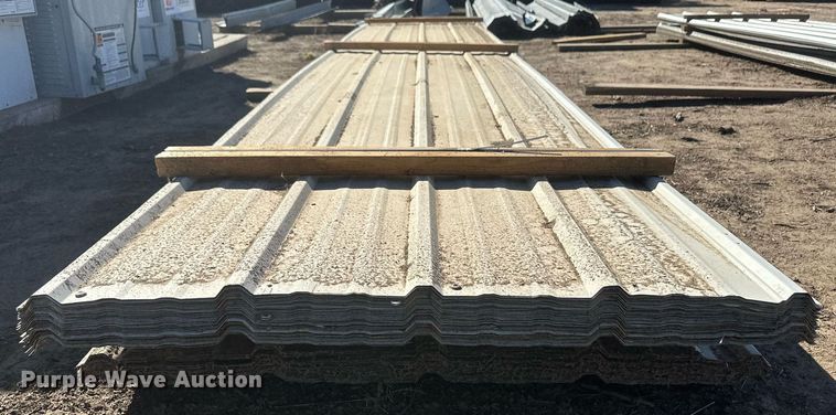 image for item DH1906 (53) sheets of 20'L x 36"W metal siding/roofing