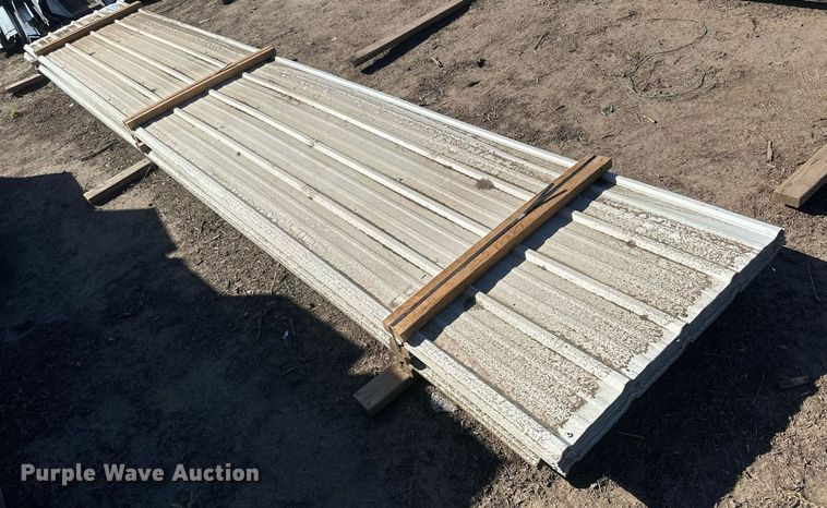 image for item DH1906 (53) sheets of 20'L x 36"W metal siding/roofing